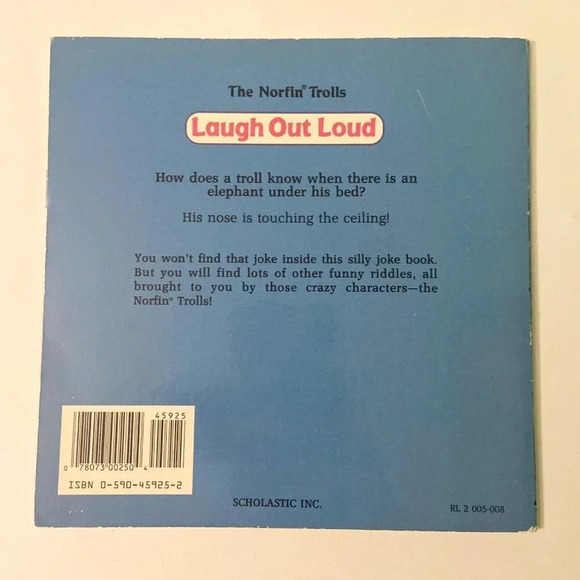 Vintage 1992 The Norfin Trolls Laugh Out Loud Book Of Jokes Riddles Scholastic - Picture 13 of 14